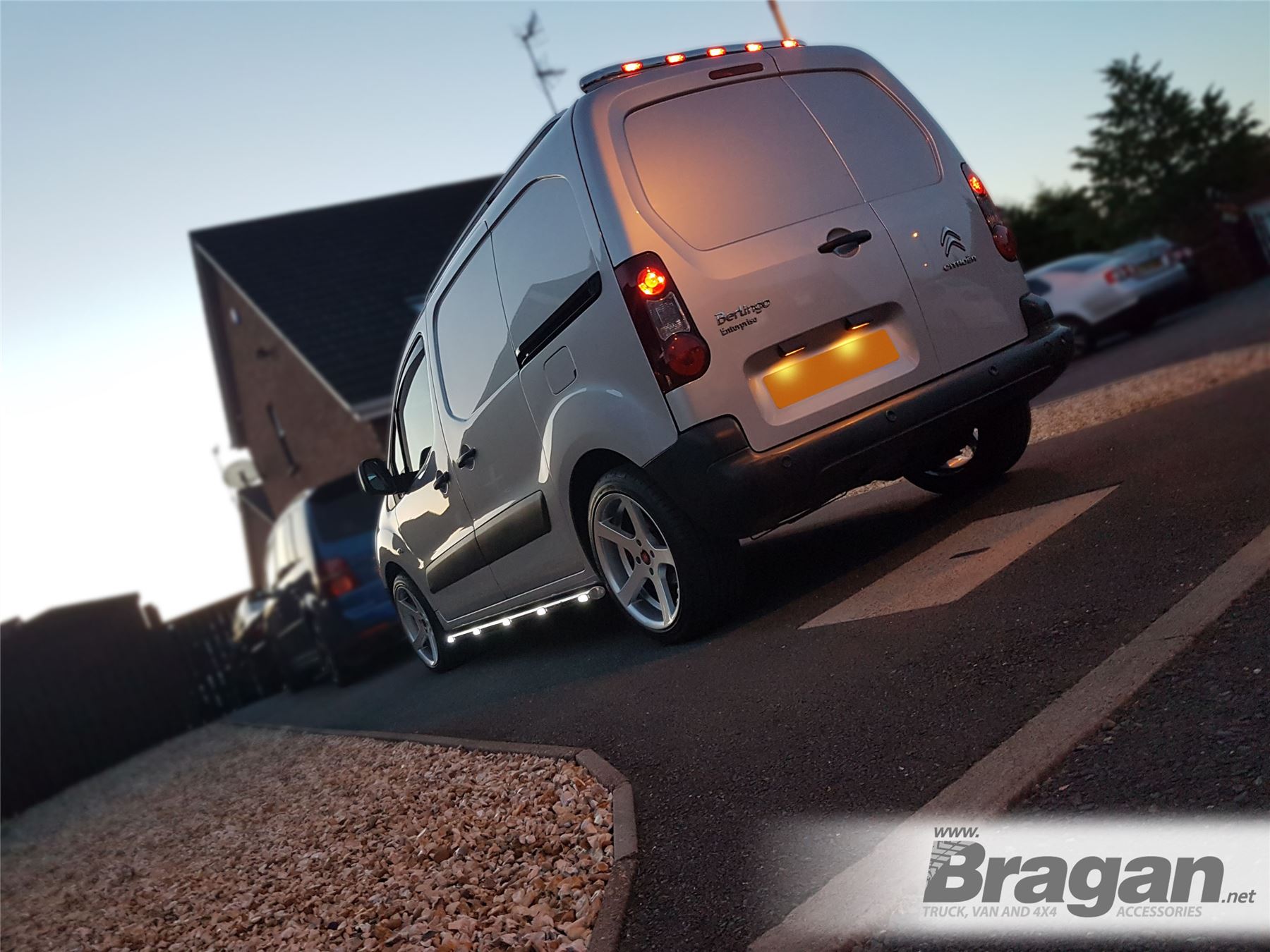 To Fit 2008 2016 Citroen Berlingo Stainless Steel Rear Roof Light Bar