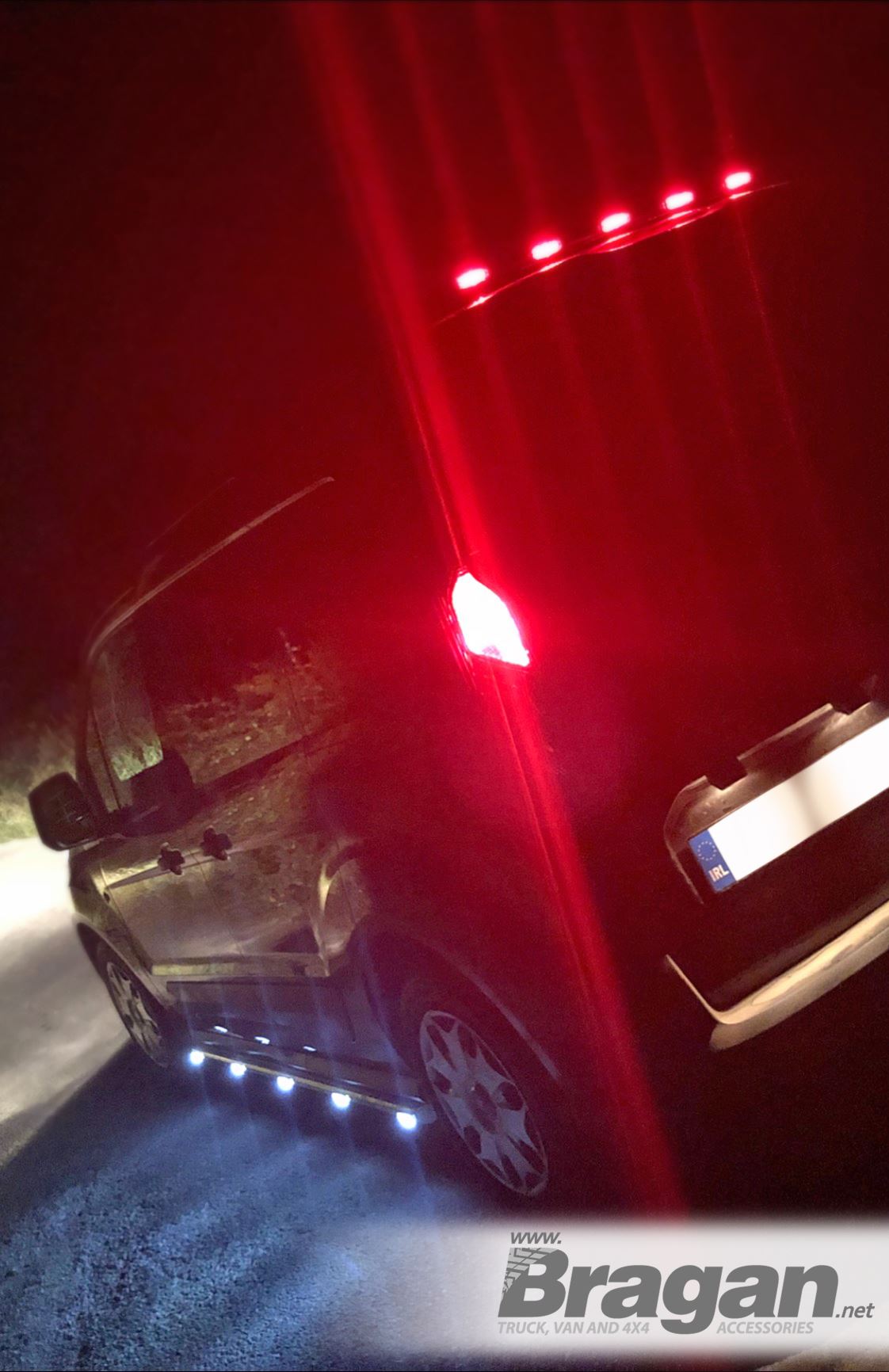 Side Bars + Amber LEDs For Ford Transit Tourneo Connect LWB 2014+ Van Stainless - Afbeelding 12 van 13