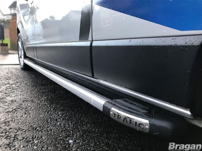 Bragan BRA3552L Aluminium Side Step Running Boards Silver