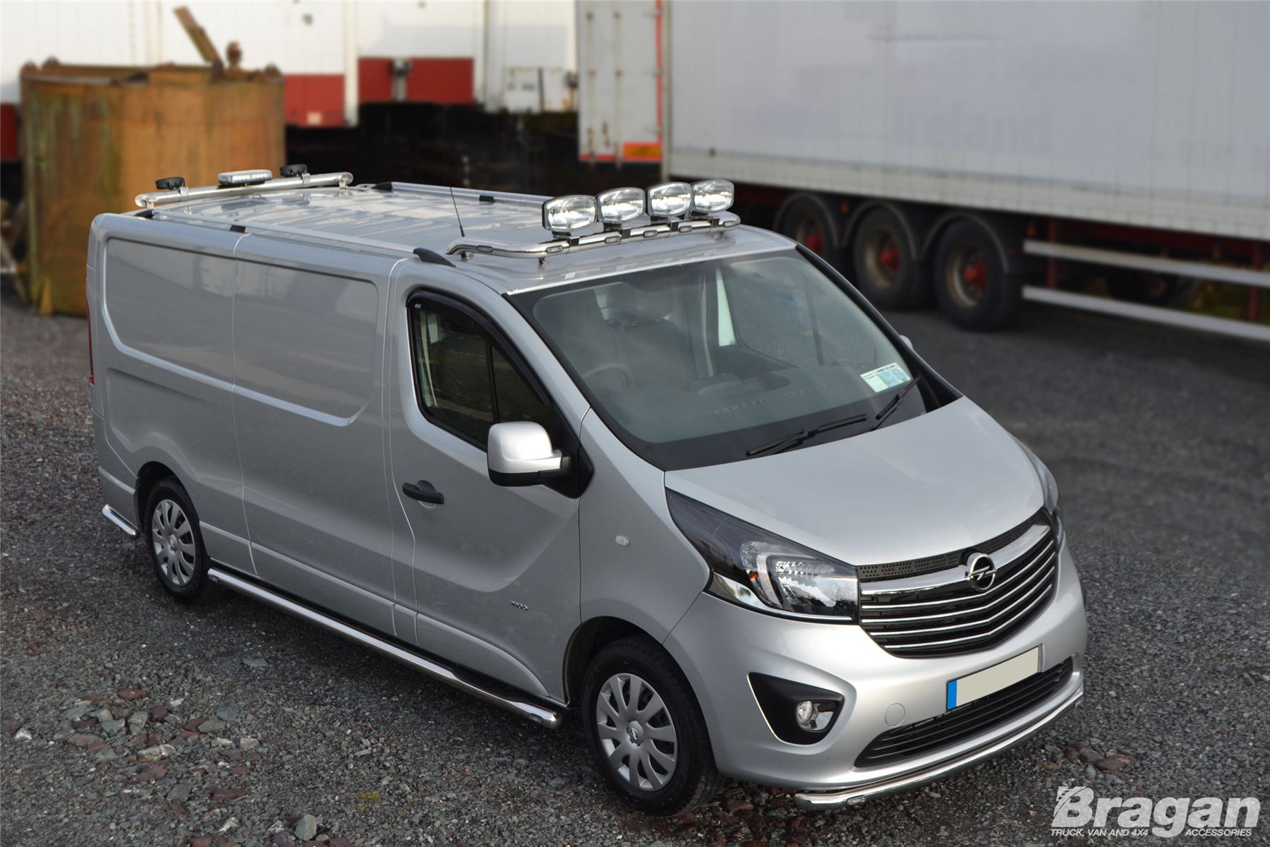 Silver Anodised Aluminium Non-Drill Easy Fit Trafic TVA Styling Roof Rails SWB Primastar 2014-2018 Compatible with Vivaro