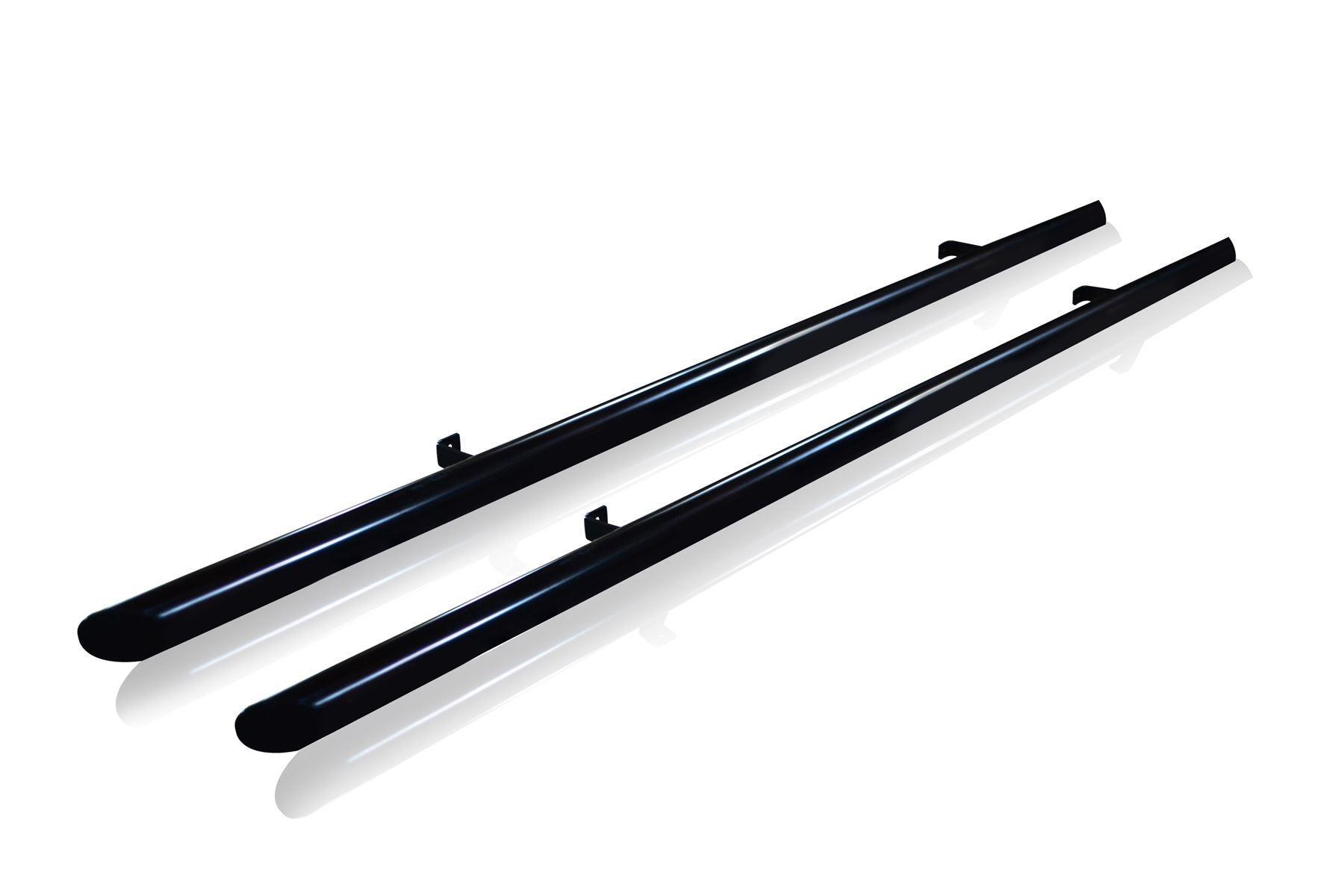 Black Stainless Steel Side Bars To Fit Citroen Berlingo 2019+ Side Steps Tubes - Picture 2 of 5