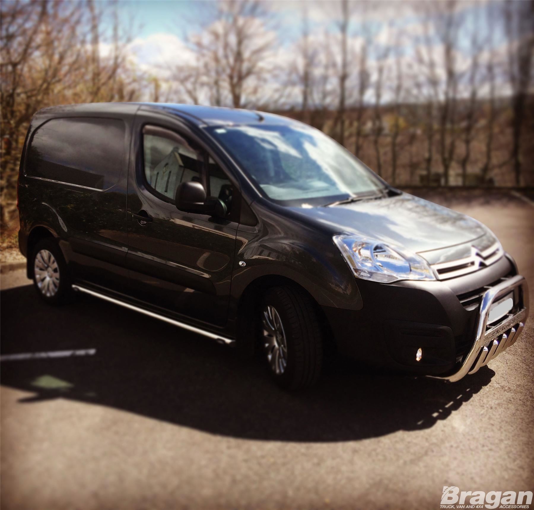 To Fit 2016 2019 Citroen Berlingo Side Bars + White LEDs x10