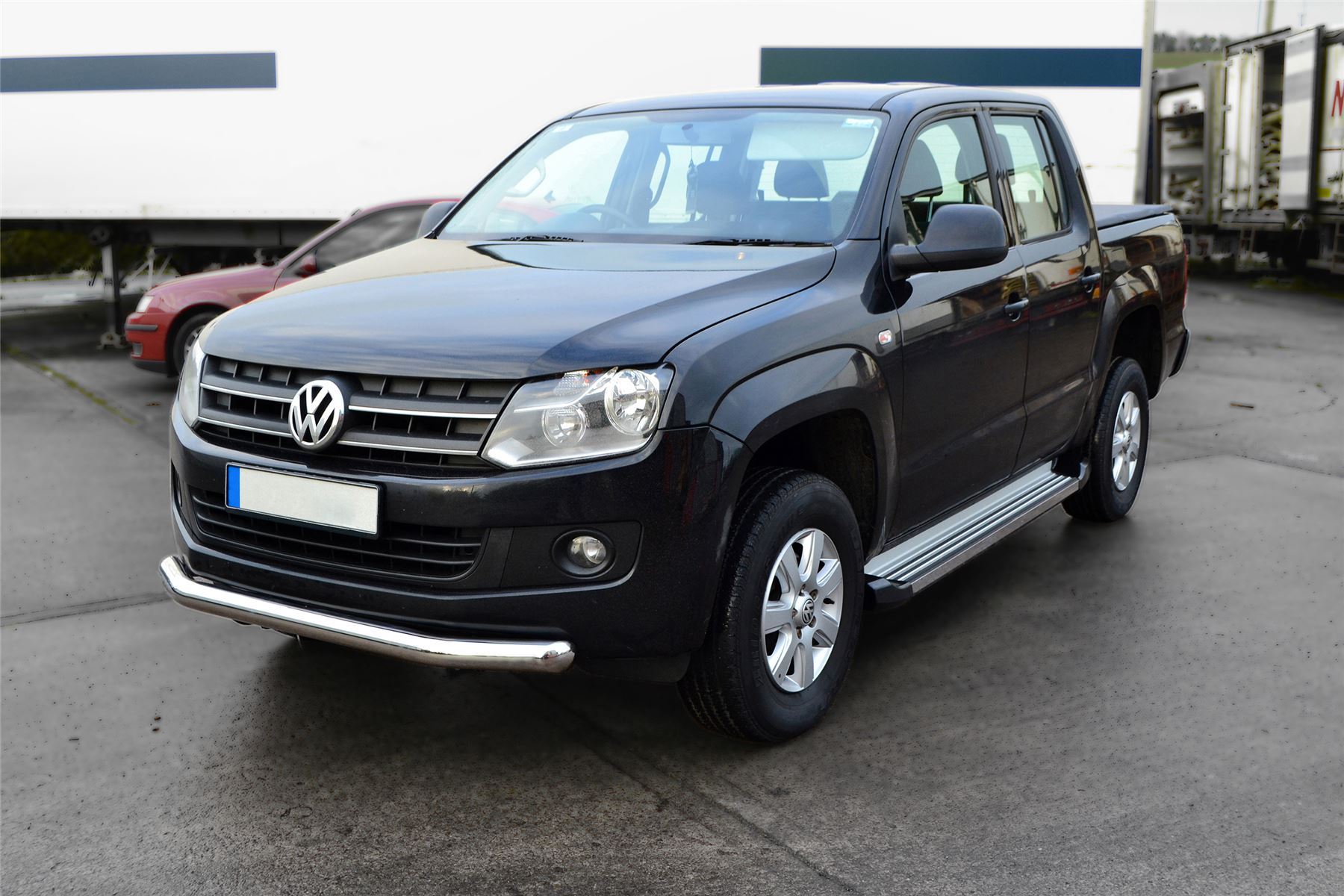 2016+ VW Volkswagen Amarok Stainless Steel Front Bumper Spoiler Nudge