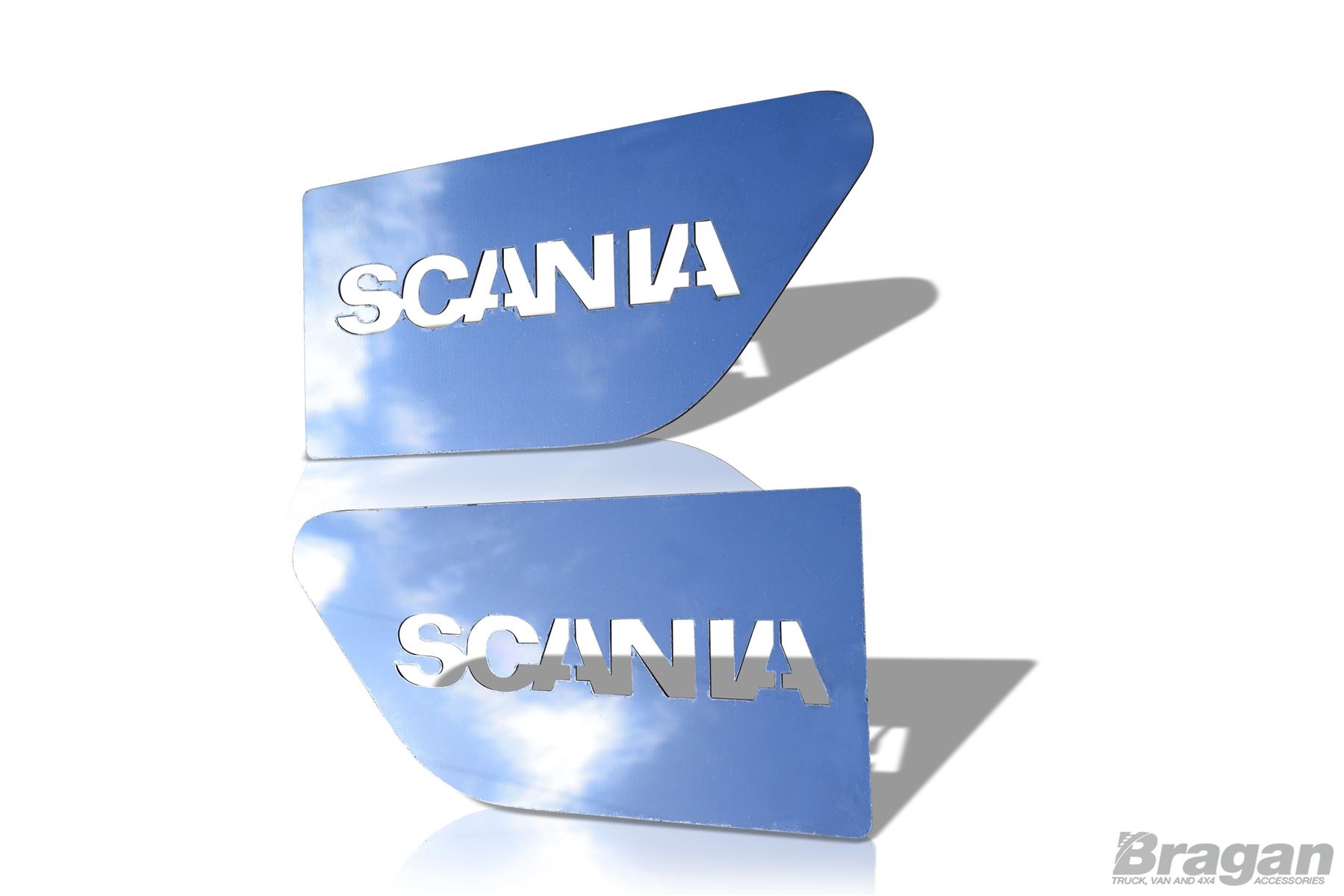 To Fit Scania 4 P G R 6 Series 2pc Stainless Steel Scania Name Side