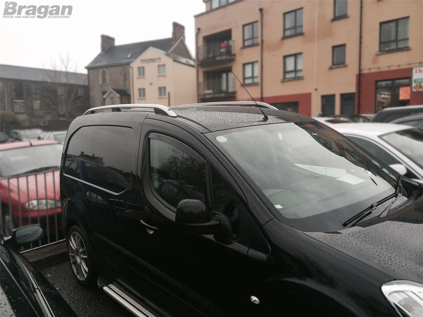 Para adaptarse a 2016-2019 Citroen Berlingo Aluminio Aleación Rieles Techo Barras de bloqueo
