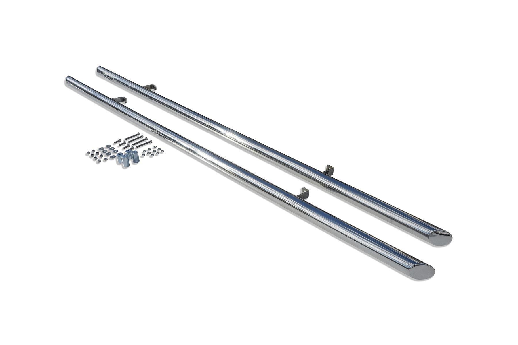 Barras laterales para adaptarse a Citroen Berlingo 2008 - 2016 falda de acero inoxidable tubos escalonados - Imagen 4 de 15