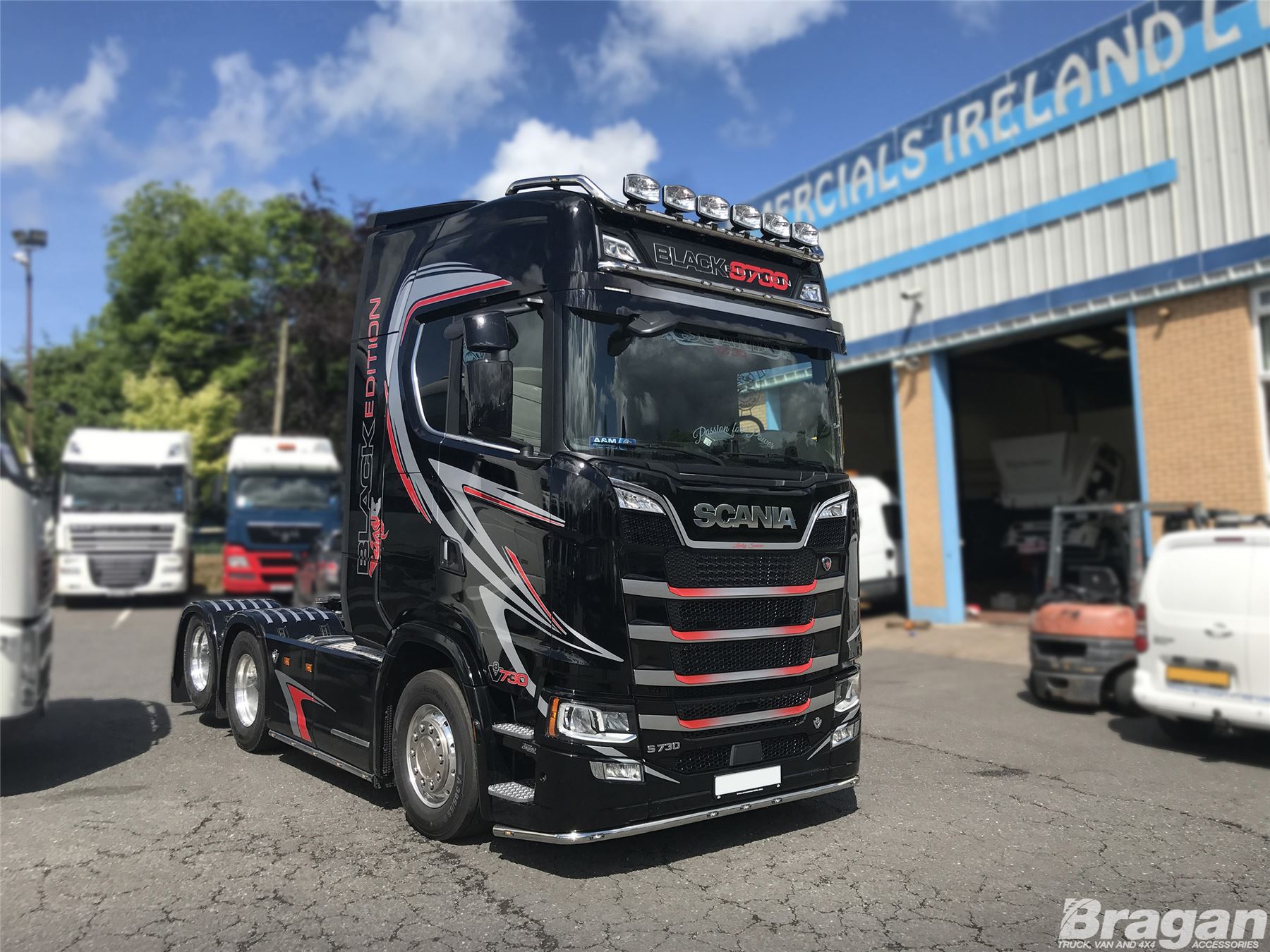 To Fit New Generation 2017+ Scania R & S Series Steel Visor Bar + Flush