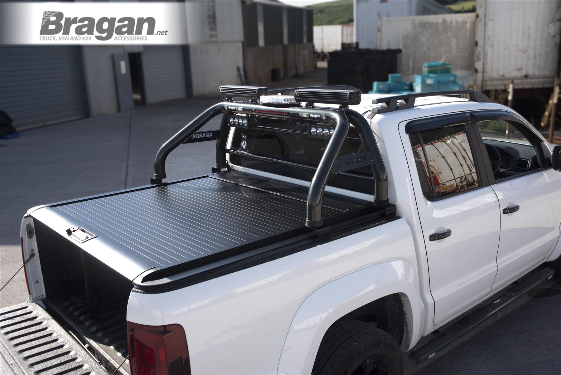 Couvercle Bâche Pour Volkswagen Amarok 2023-2024 - Couvre-benne Roulant, Vinyle Noir, Fixation Serre-joints