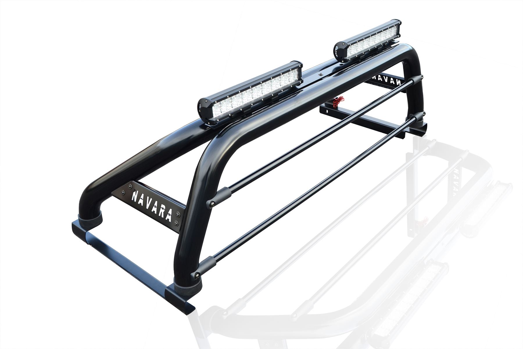 To Fit 0516 Nissan Navara D40 Roll Bar + LEDs + Brake Light + Light