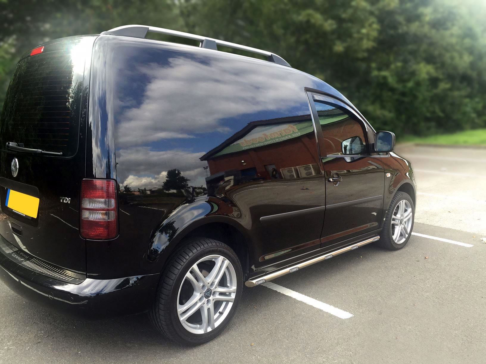 To Fit 2010 2015 Volkswagen Caddy Stainless Steel Side Bars Steps