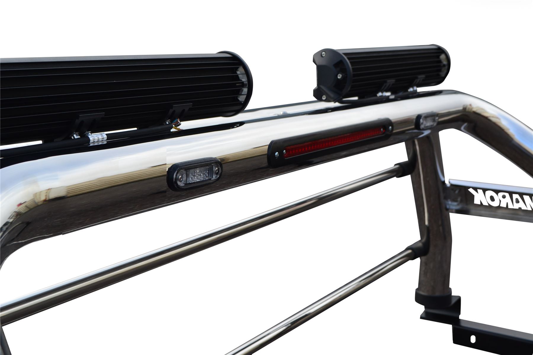 To Fit 20102016 Volkswagen Amarok Roll Bar + LED Lights x2 + LED Brake