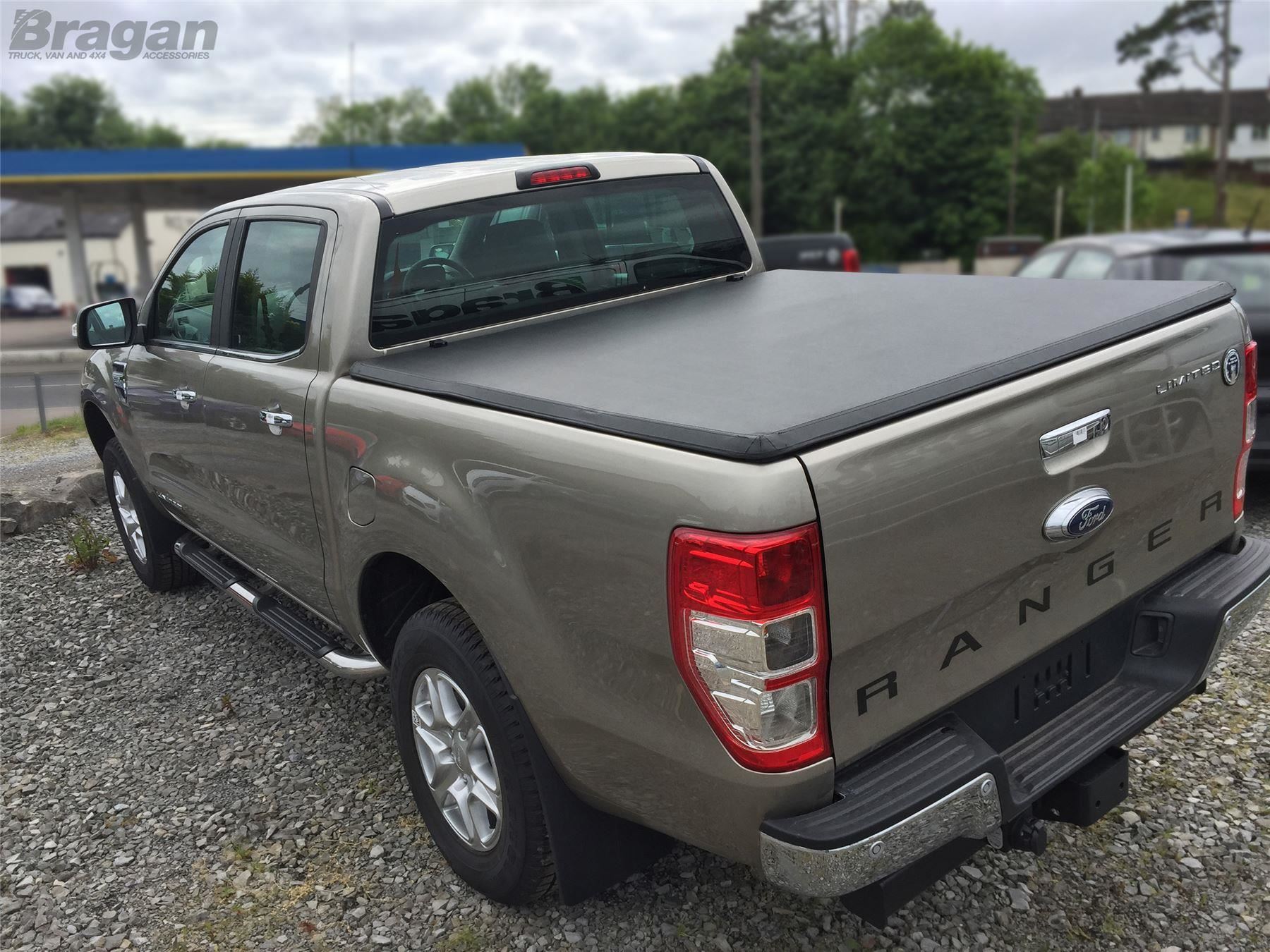 To Fit 2016 Ford Ranger Tri Folding Soft Tonneau Bed Canopy Cover 4x4 Non Drill Ebay