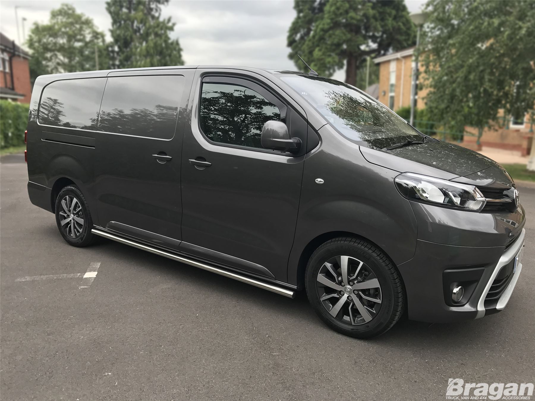 To Fit 16+ Peugeot Expert Traveller LWB Side Bars Steps Skirts Tube MPV