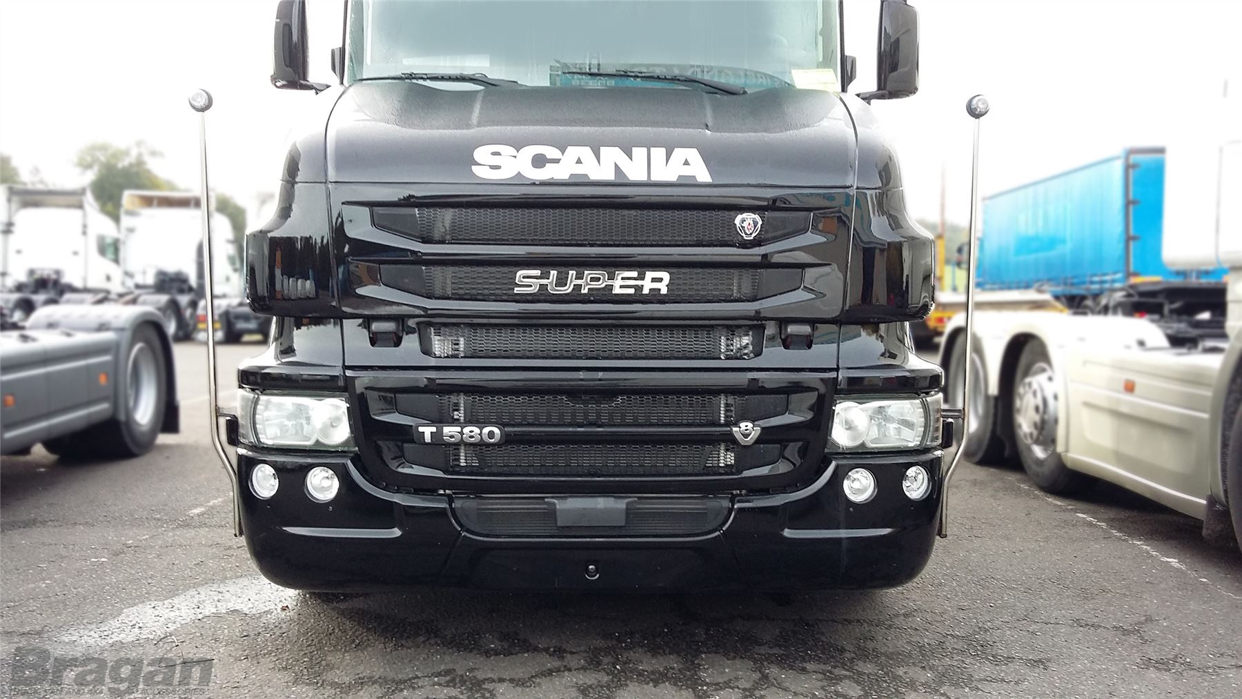 To Fit Scania Truck Stainless SUPER Grille Badge Chrome 450mm Wide x