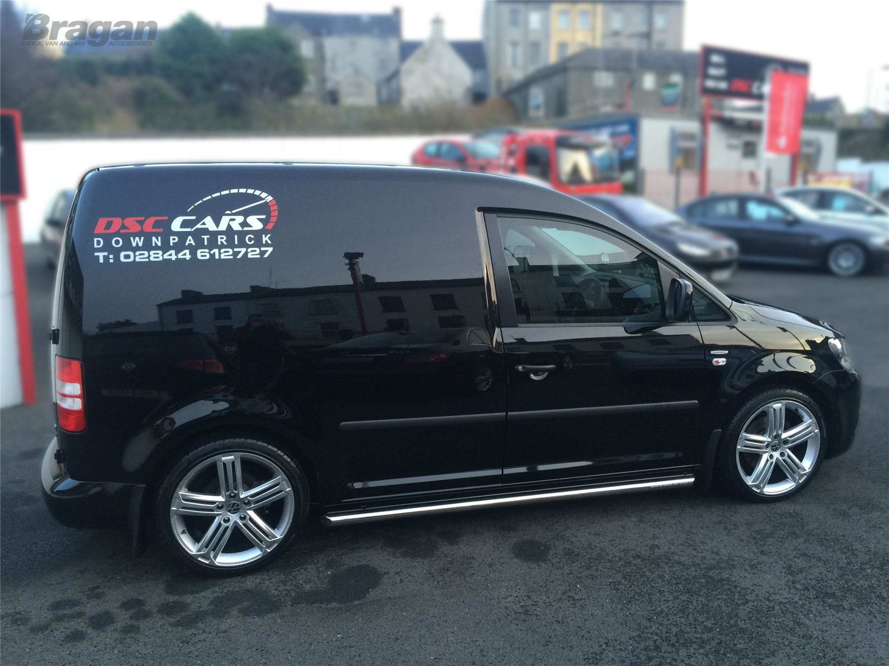 To Fit 2004 2010 Volkswagen Caddy Stainless Steel Side Bars Steps