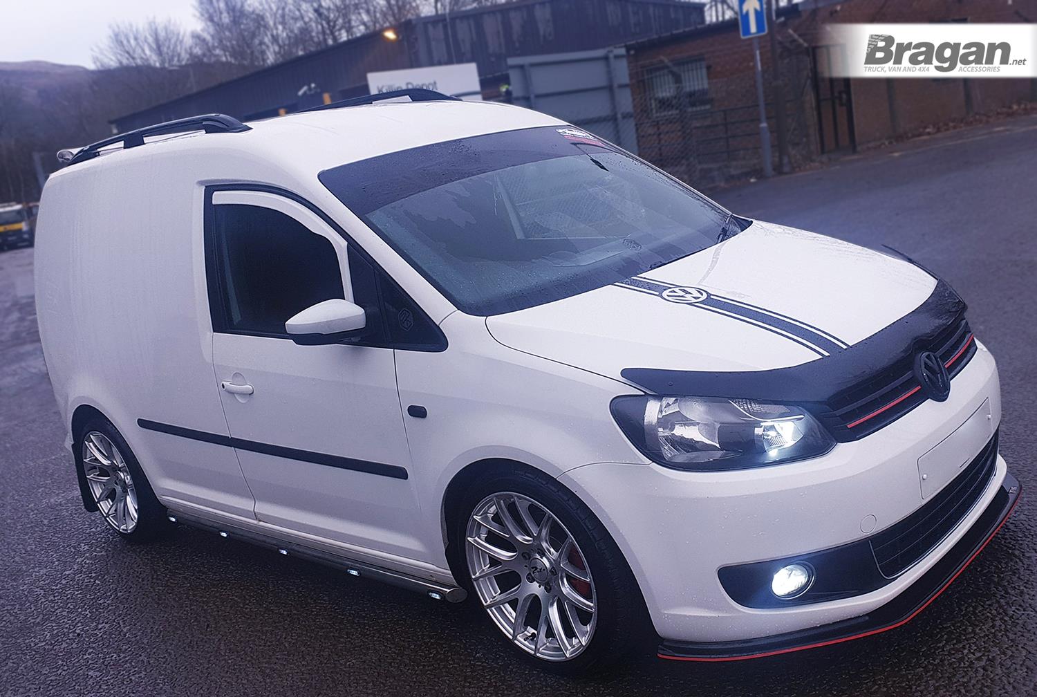 To Fit 2010 2015 Volkswagen Caddy Side Bars + Amber LEDs Stainless