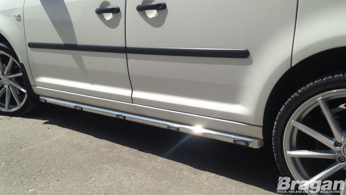 Chrome Stainless Side Bars +Amber LEDs To Fit Citroen Berlingo 2019+ Steps Tubes - 第 7/16 張圖片
