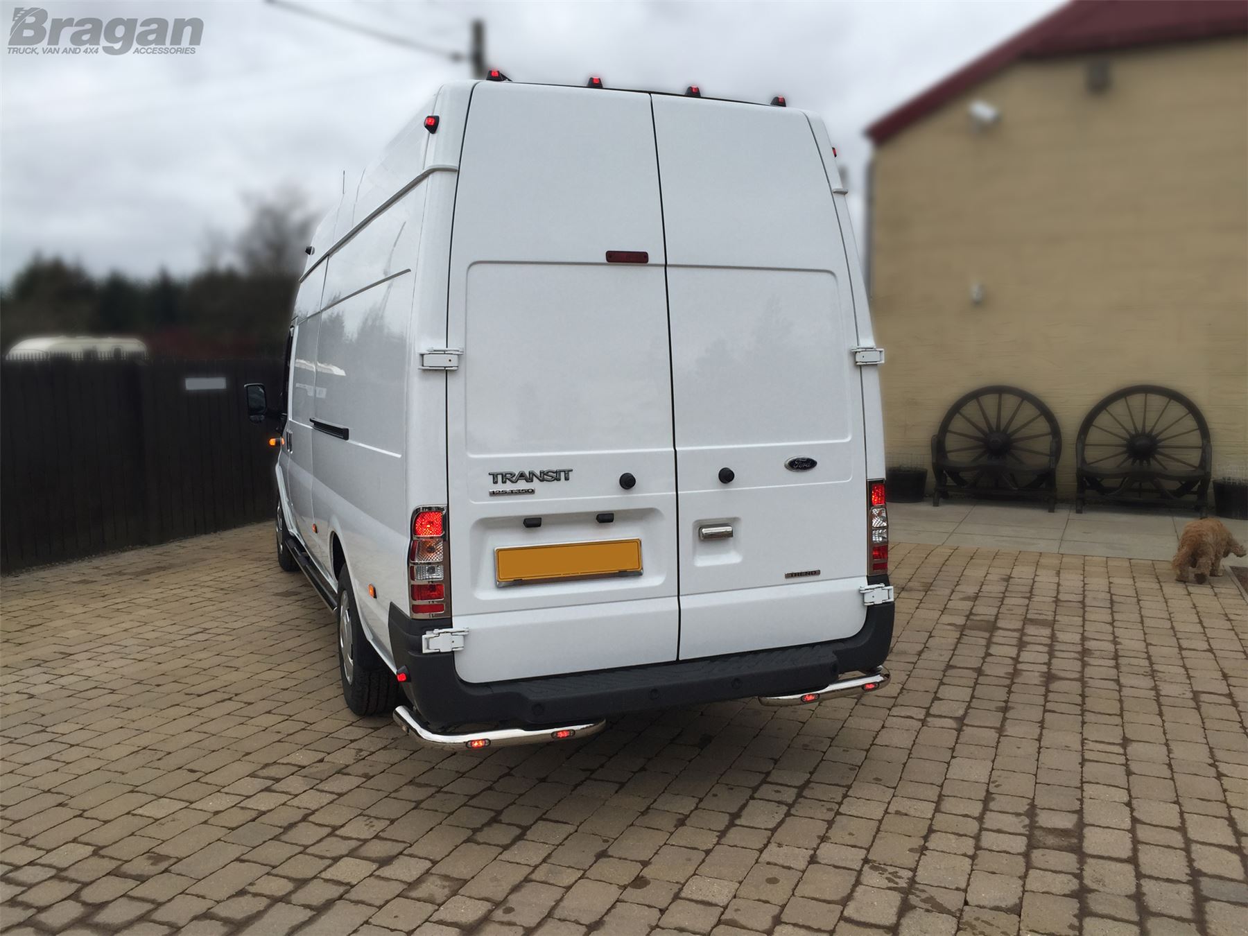 To Fit 07 14 Ford Transit MK7 Stainless Steel Rear Corner Bars Van Accessories 702334932872 eBay