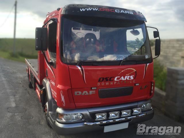 Grille Barre + Leds pour Kenworth K270 Pré 2014 Chrome Inox Acier Avant Lampes - Bild 2 von 6