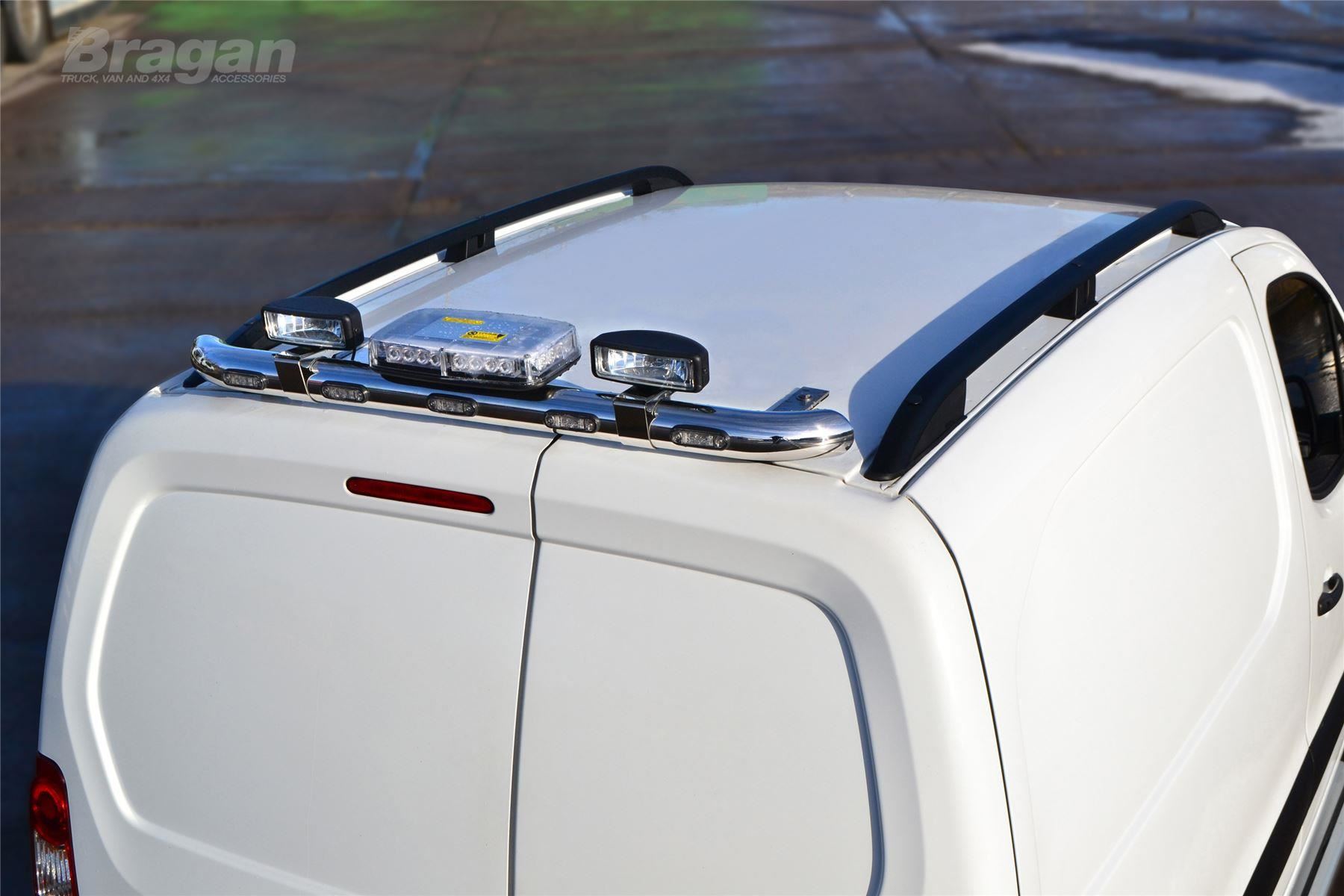 To Fit 2008 2016 Citroen Berlingo Black Aluminium Roof Rails Rack Bars eBay