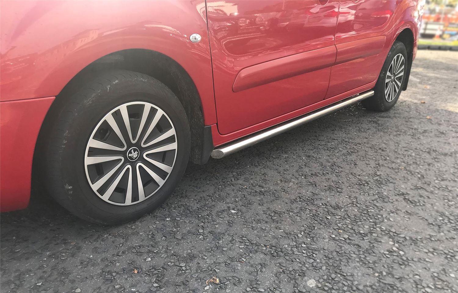 Chrome Stainless Side Bars +Amber LEDs To Fit Citroen Berlingo 2019+ Steps Tubes - 第 3/16 張圖片