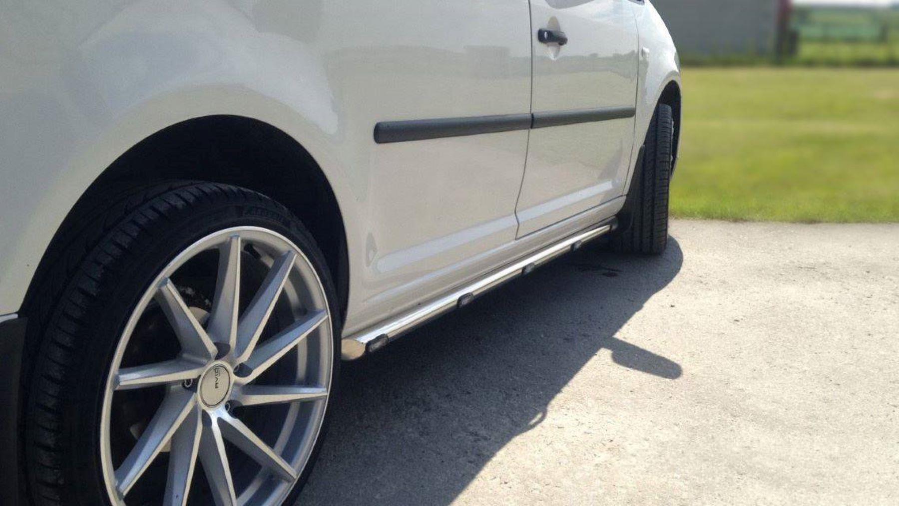 Side Bars + Amber LEDs For Ford Transit Tourneo Connect LWB 2014+ Van Stainless - Afbeelding 2 van 13