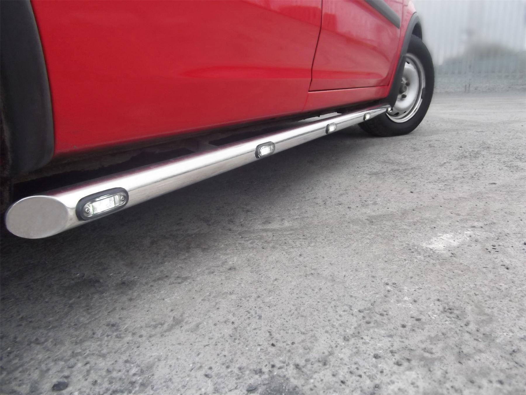 Chrome Stainless Side Bars +Amber LEDs To Fit Citroen Berlingo 2019+ Steps Tubes - 第 5/16 張圖片