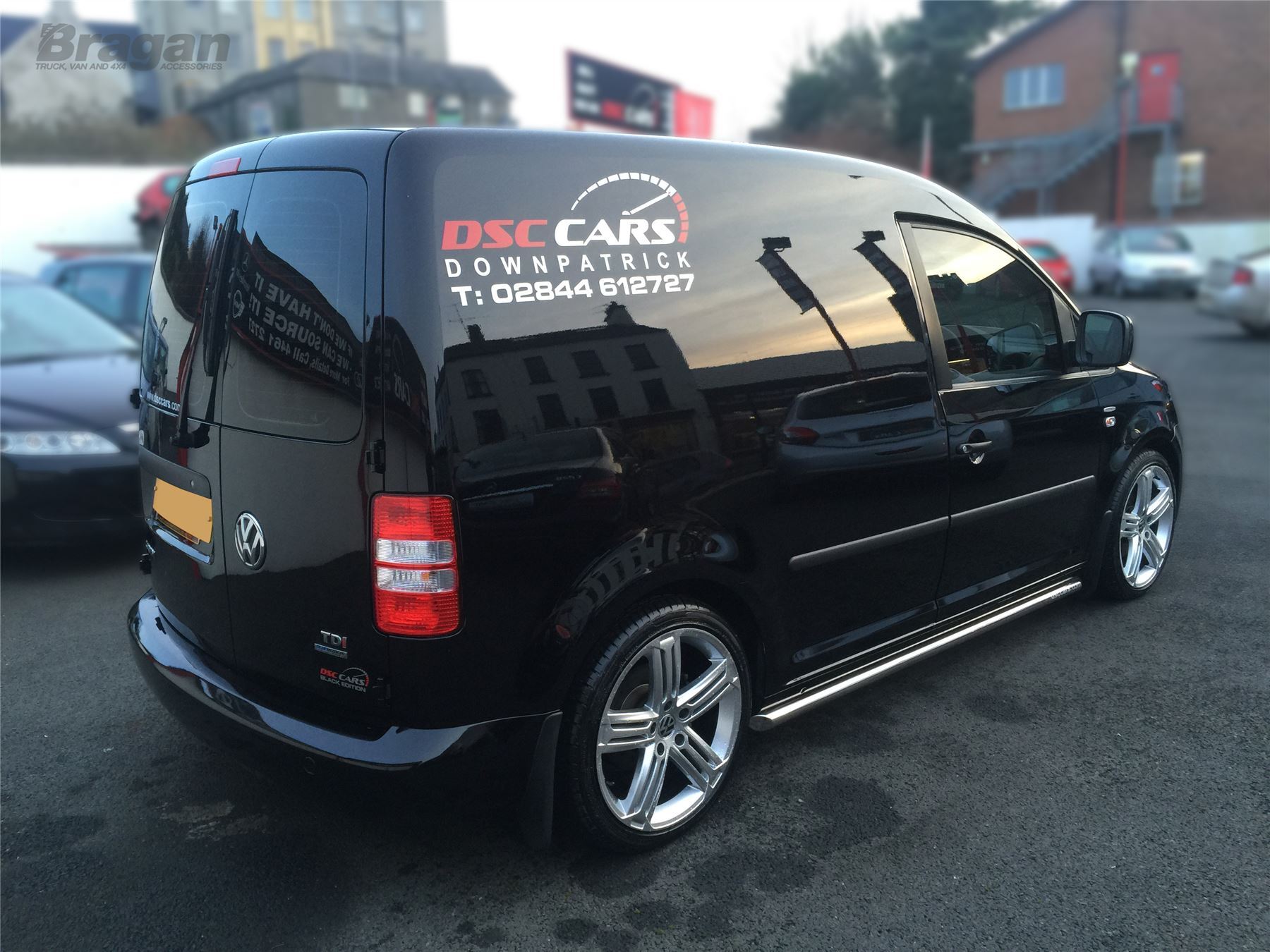 To Fit 2015+ Volkswagen VW Caddy Maxi Steel Side Bars Steps Tubes Bar