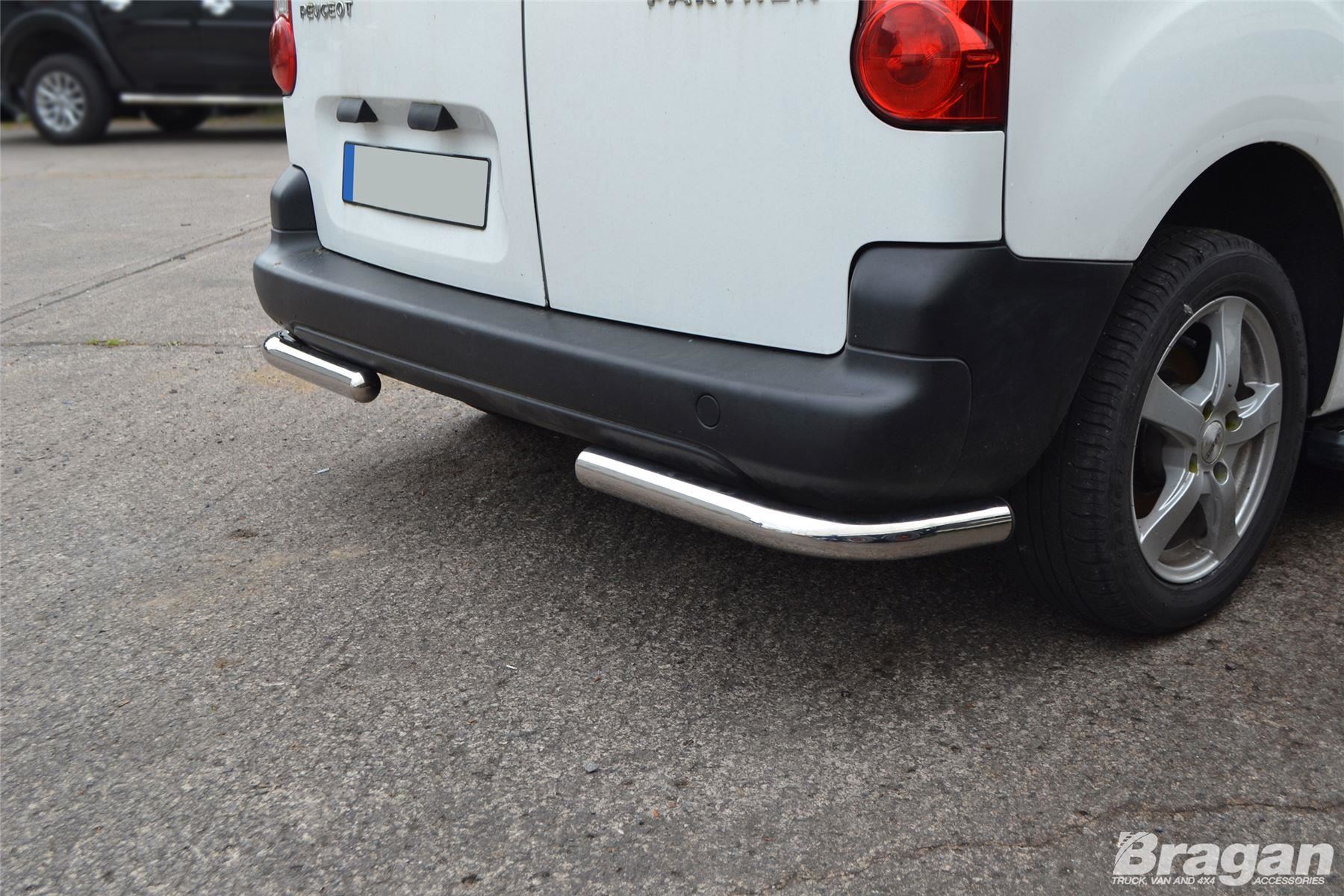 To Fit 0816 Peugeot Partner Tepee Stainless Steel Rear Corner Back Nudge Bars eBay