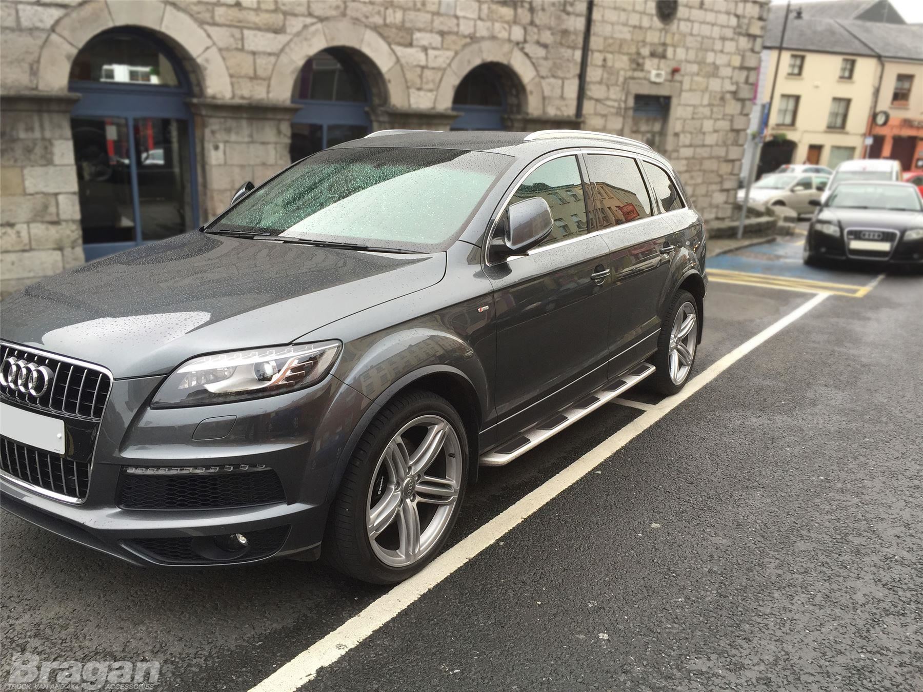 Running Boards For Audi Q7 4M 2015+ Polished Aluminium ABS Side Steps