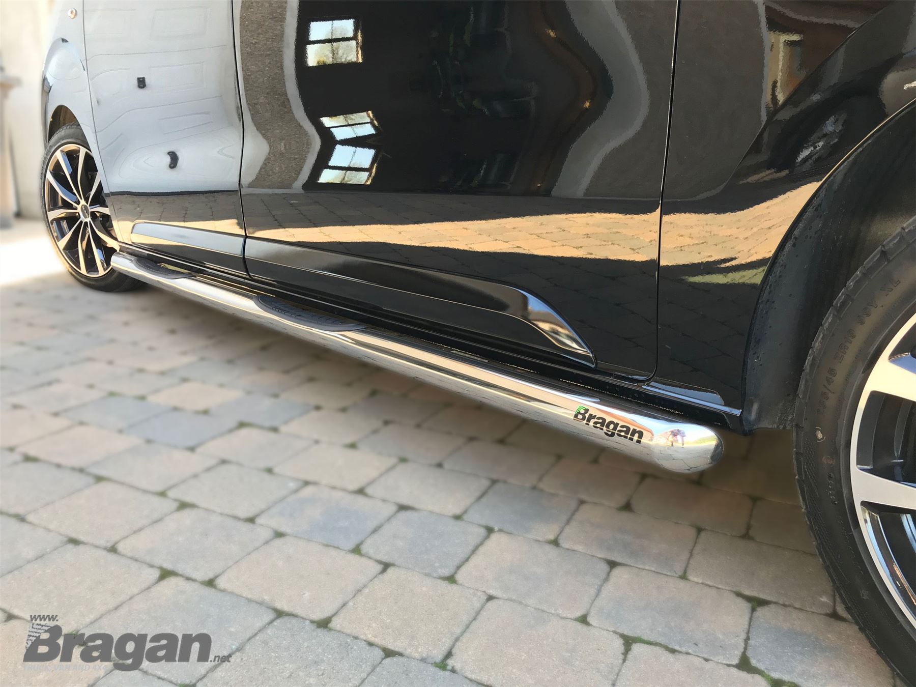 To Fit 2016+ Peugeot Expert Traveller LWB Stainless Steel Side Bars