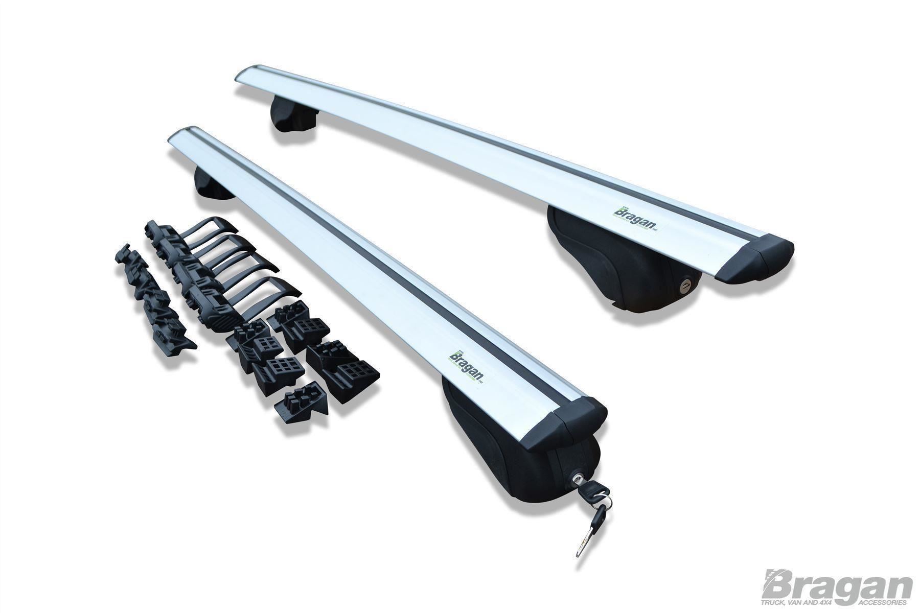 To Fit Audi A4 Avant 08+ Integrated Roof Rack Rail Locking Cross Bars