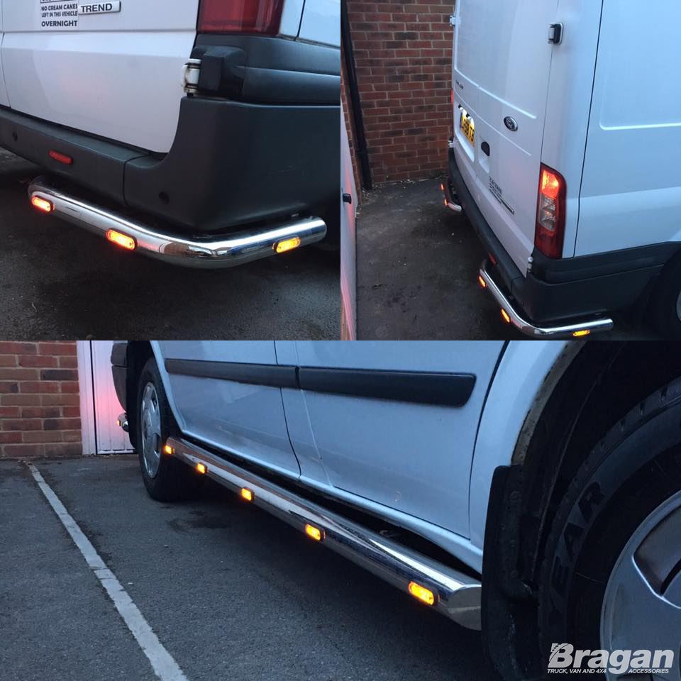 ford transit custom side bars with led lights