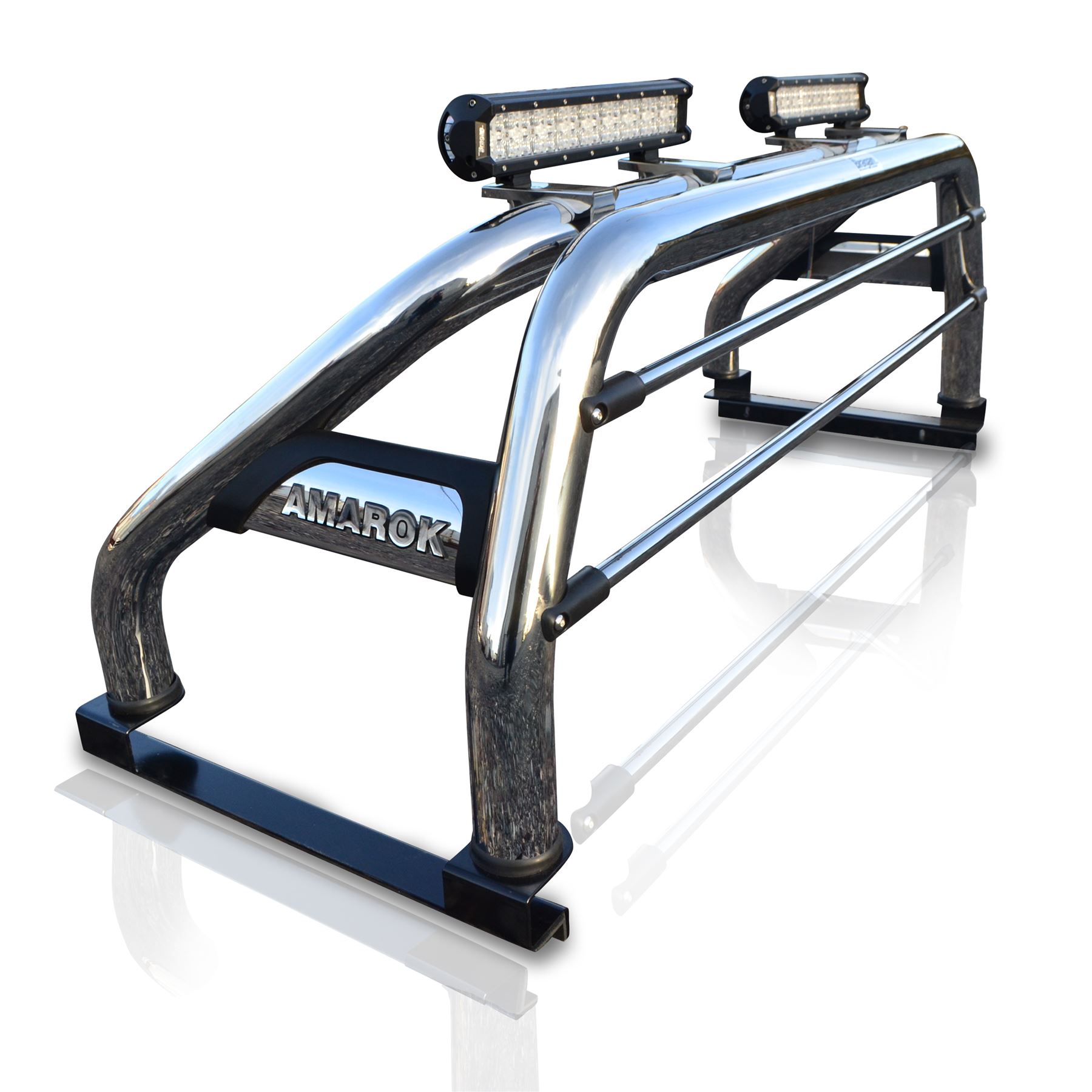 Roll Bar + Brake Light + LED Spot light Bars For Volkswagen Amarok 2010