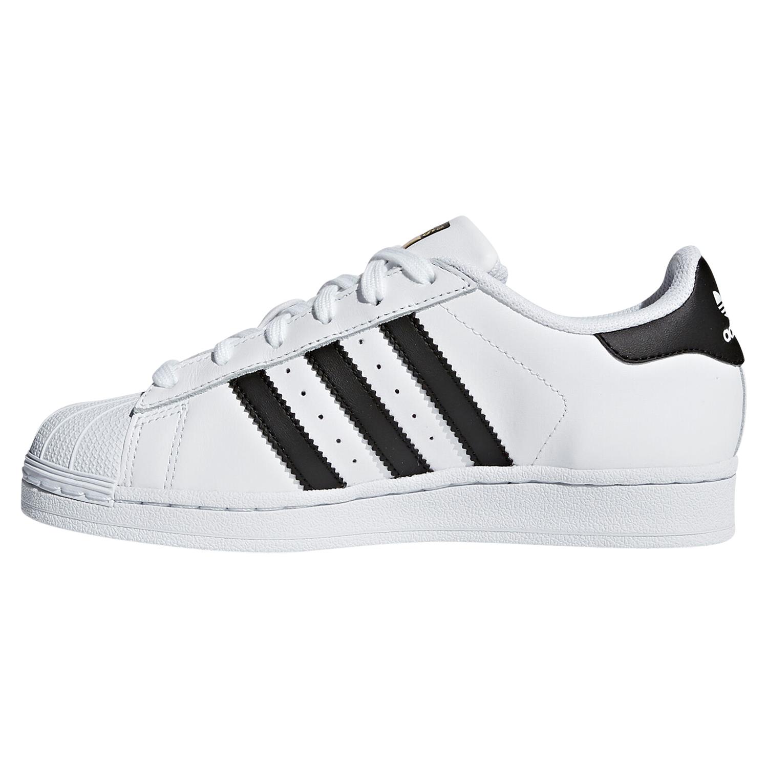 ADIDAS ORIGINALS JUNIORS WHITE/BLACK SUPERSTAR TRAINERS SHOE UK SIZE 3-5.5 | eBay