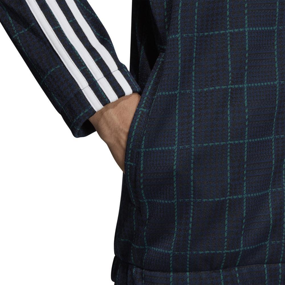 adidas ORIGINALS MEN'S TARTAN TRACK JACKET NAVY TOP FULL ZIP RETRO TREFOIL SALE | eBay