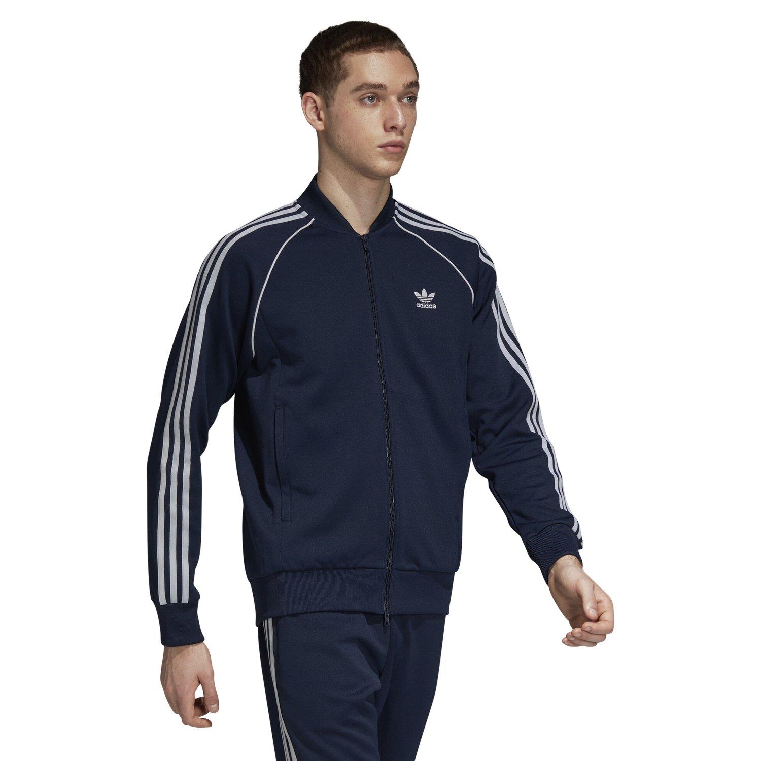 adidas originals superstar track top navy