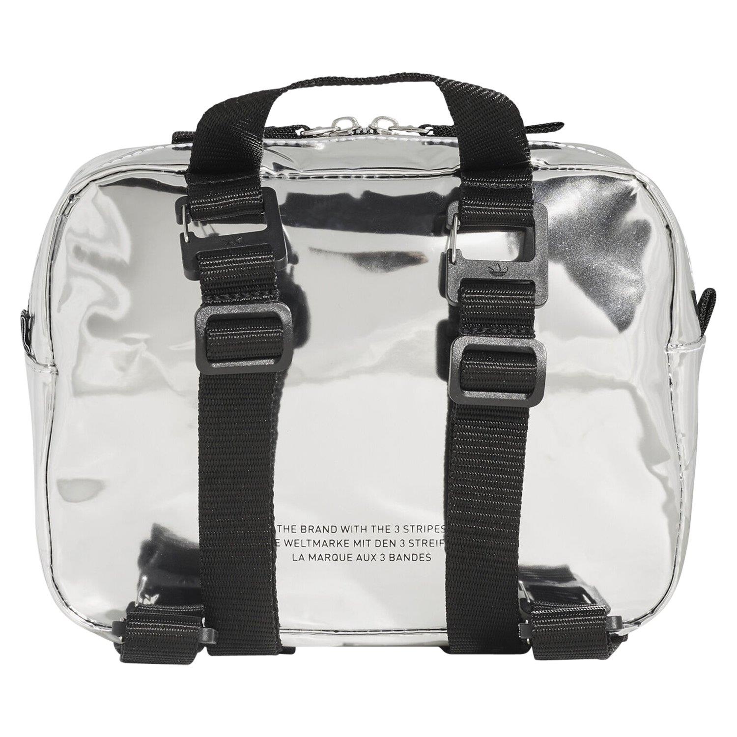 adidas mini airliner bag silver