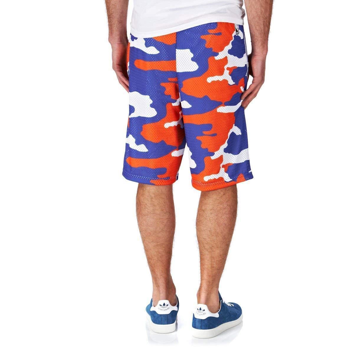 adidas NEW YORK KNICKS REVERSIBLE SHORTS CAMO NBA BASKETBALL HARDCOURT TREFOIL