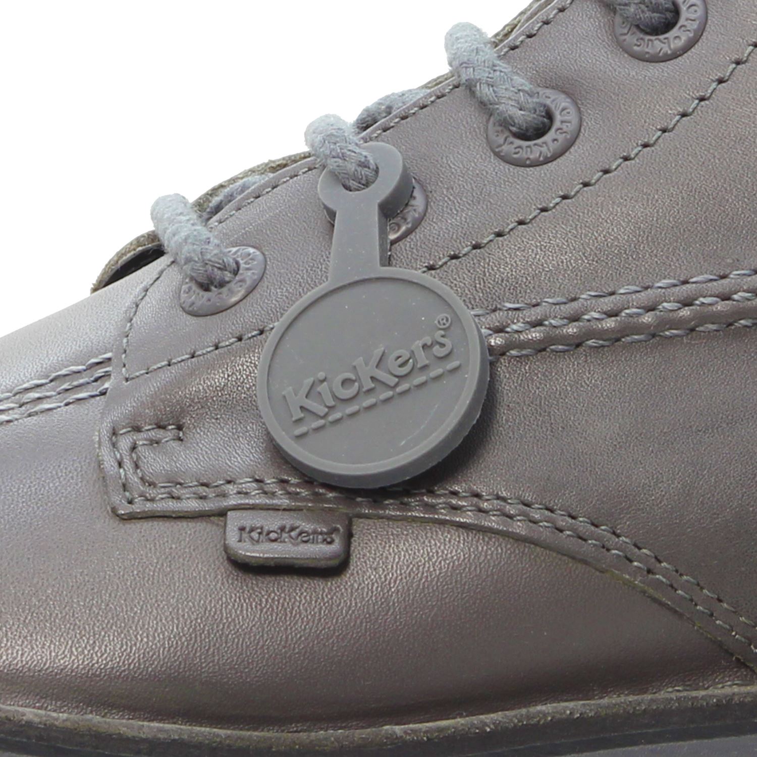 kickers silver boots