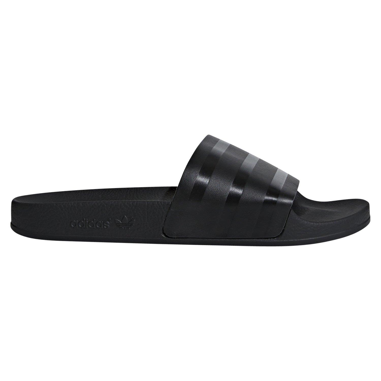 adidas originals adilette sliders in black cq3094