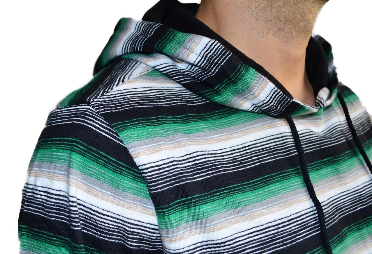 LEVI'S MEN'S PULLOVER HOODED JACKET BRAND NEW LIGHTWEIGHT STRIPED