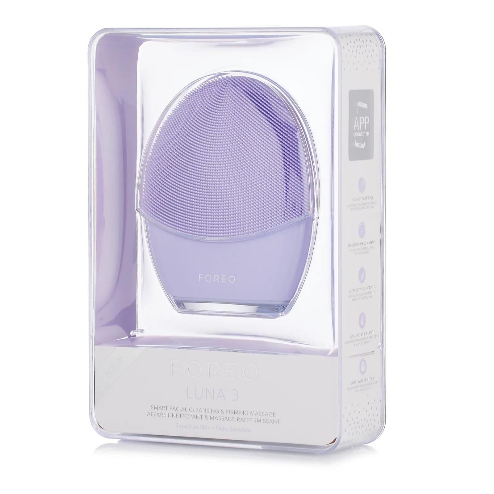 FOREO LUNA 3 Face Cleansing Brush Sensitive Skin Purple MSRP219 | eBay