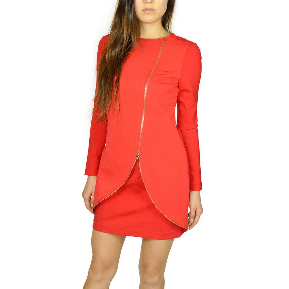 zip front tunic dress