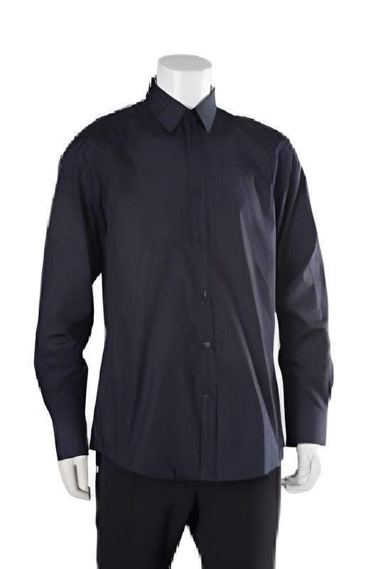 Versace Men's Dress Shirt Long Sleeve Shirt VC4001-V400 Dark Gray