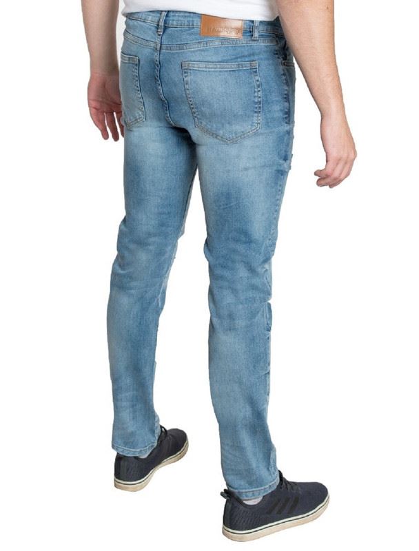 HAWKS BAY MEN'S SLIM TAPPER RIP & REPAIR JEAN