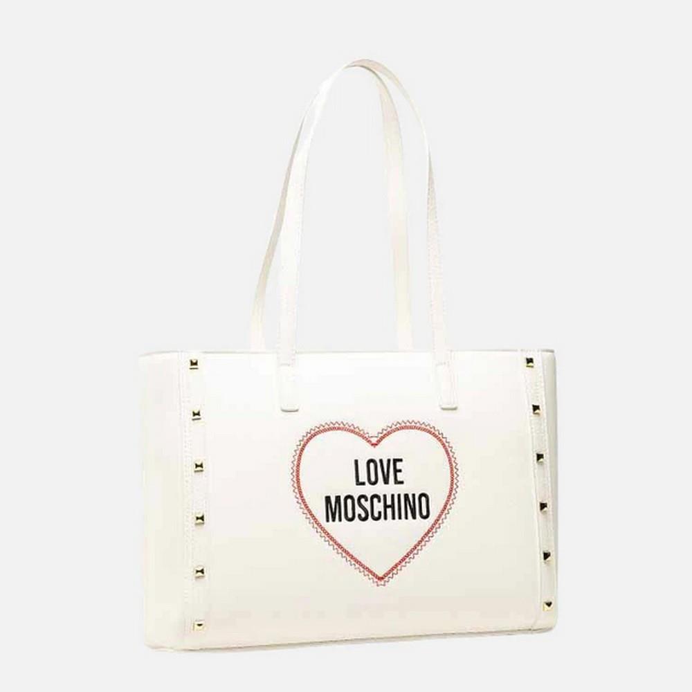 【関税&送料込み】Moschino Handbag LOVE MOSCHINO WOMEN'S HANDBAG BAG BORSA SAFFIANO PU BIANCO