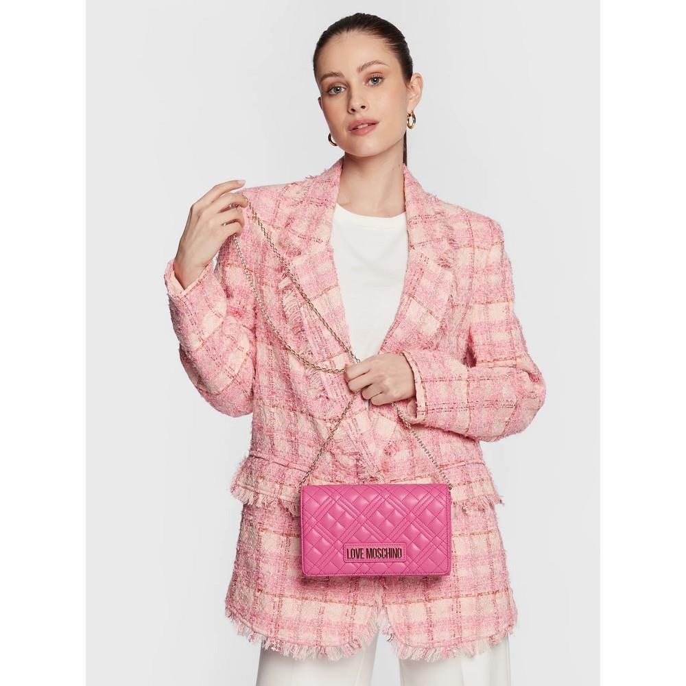 【bbb.co.jp】 LOVE MOSCHINO WOMEN'S HANDBAG BAG BORSA QUILTED PU FUXIA