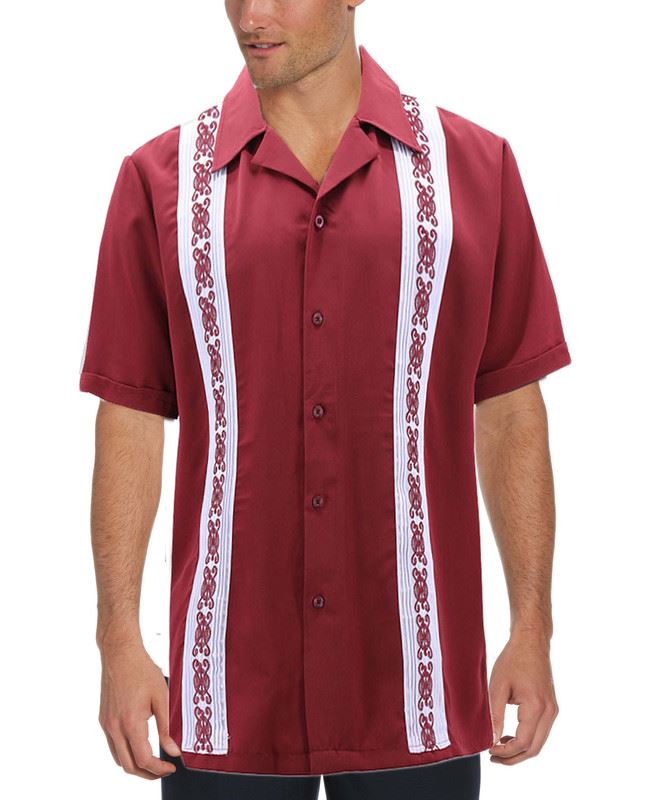 CUBAN GUAYABERA MEN'S DRESS SHIRT BEACH 