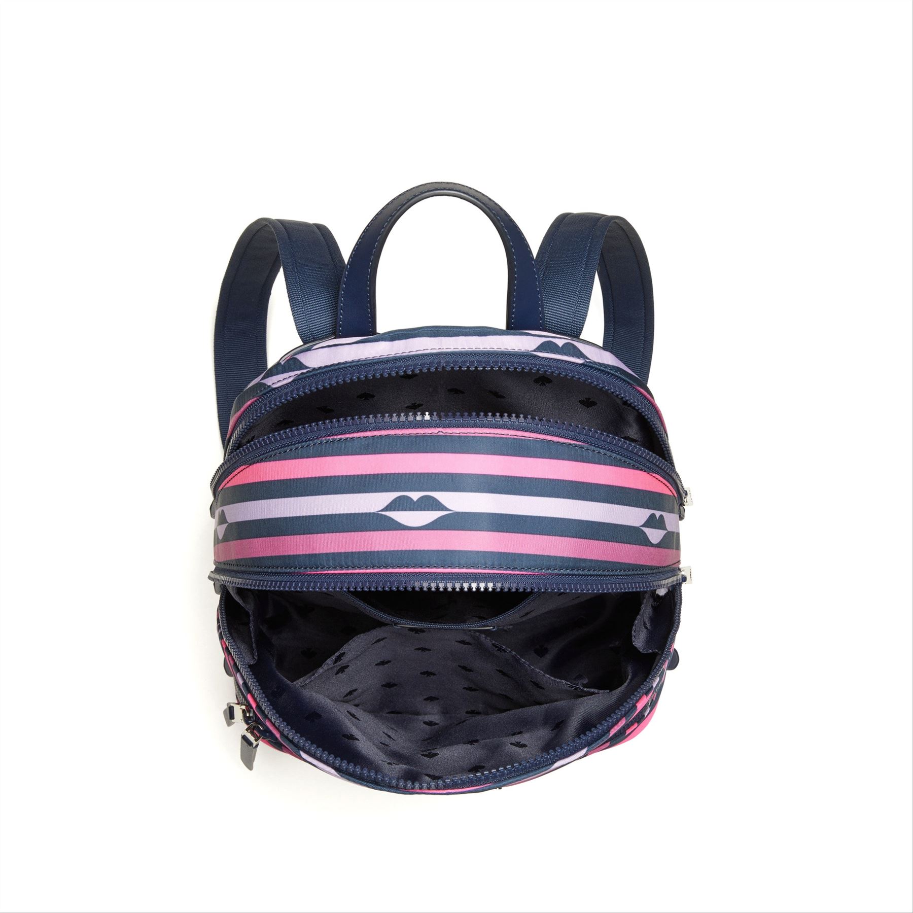Kate Spade Women Bag Karissa Nylon Lip Print Medium Backpack  display picture 2